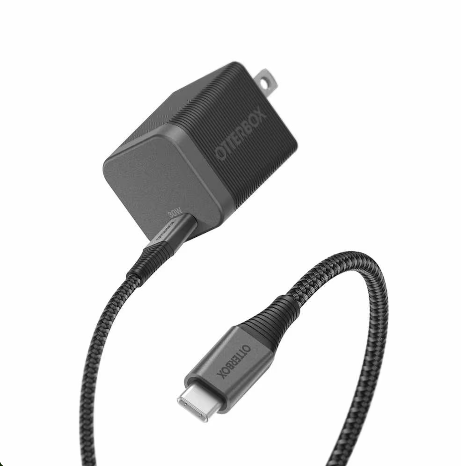 Premium Pro Wall Charger 30W USB-C GaN with USB-C Cable 6ft Nightshade (Black)
