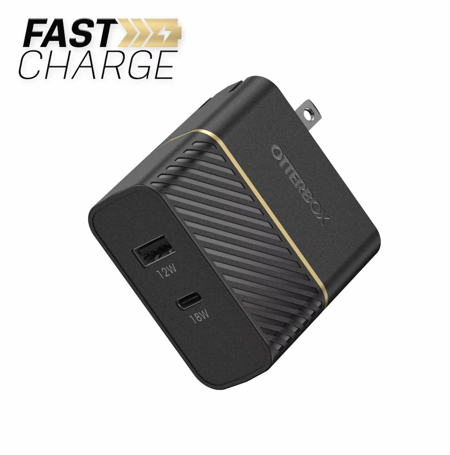 Dual Fast Charge Power Delivery Wall Charger USB-C 30W Black