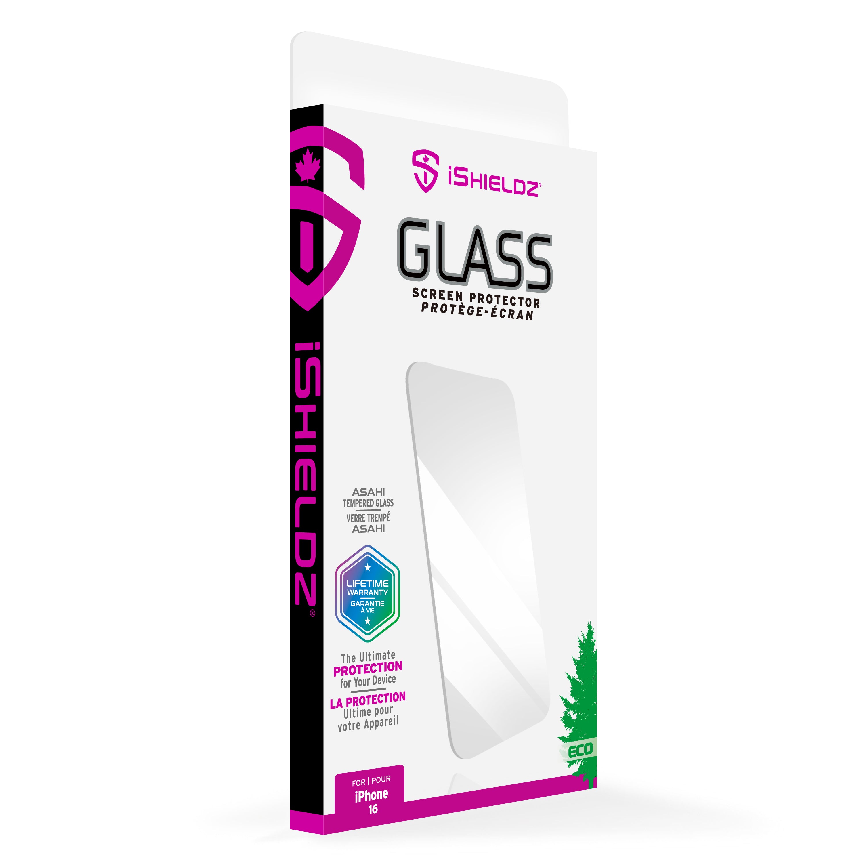 iShieldz Asahi Glass Screen Protector for Apple iPhone 16 / 15