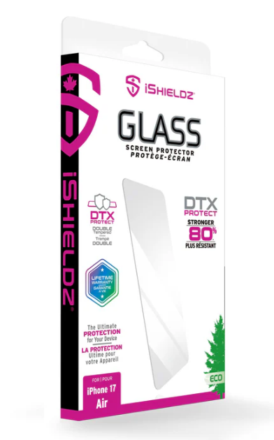 iShieldz - DTX Glass Screen Protector for Apple iPhone 17 Air