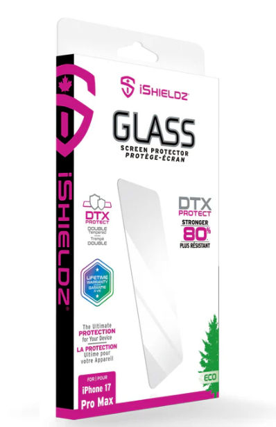 iShieldz - DTX Glass Screen Protector for Apple iPhone 17 Pro Max