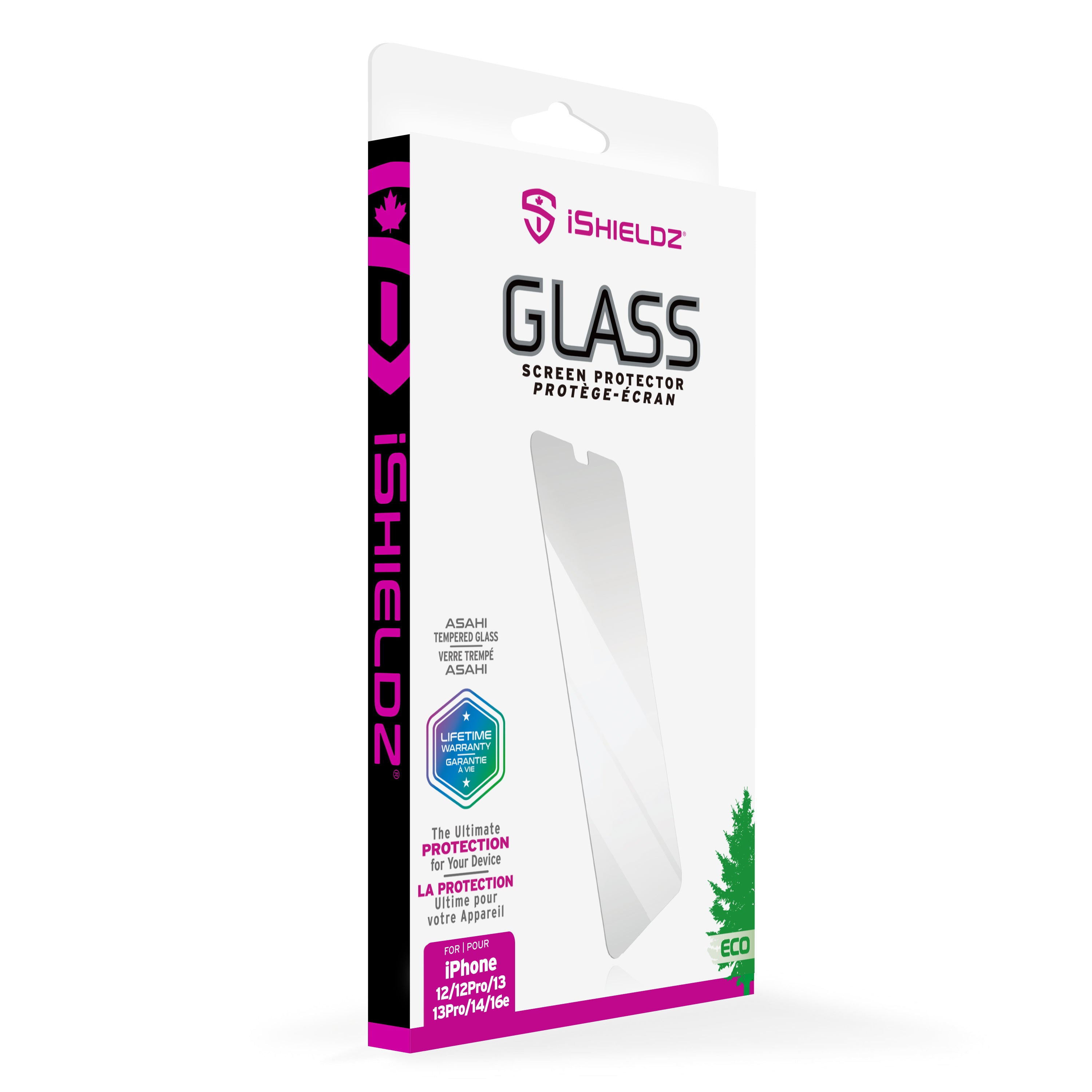 iShieldz Asahi Glass Screen Protector for Apple iPhone 16e / 14 / 13 / 13 Pro / 12 / 12 Pro