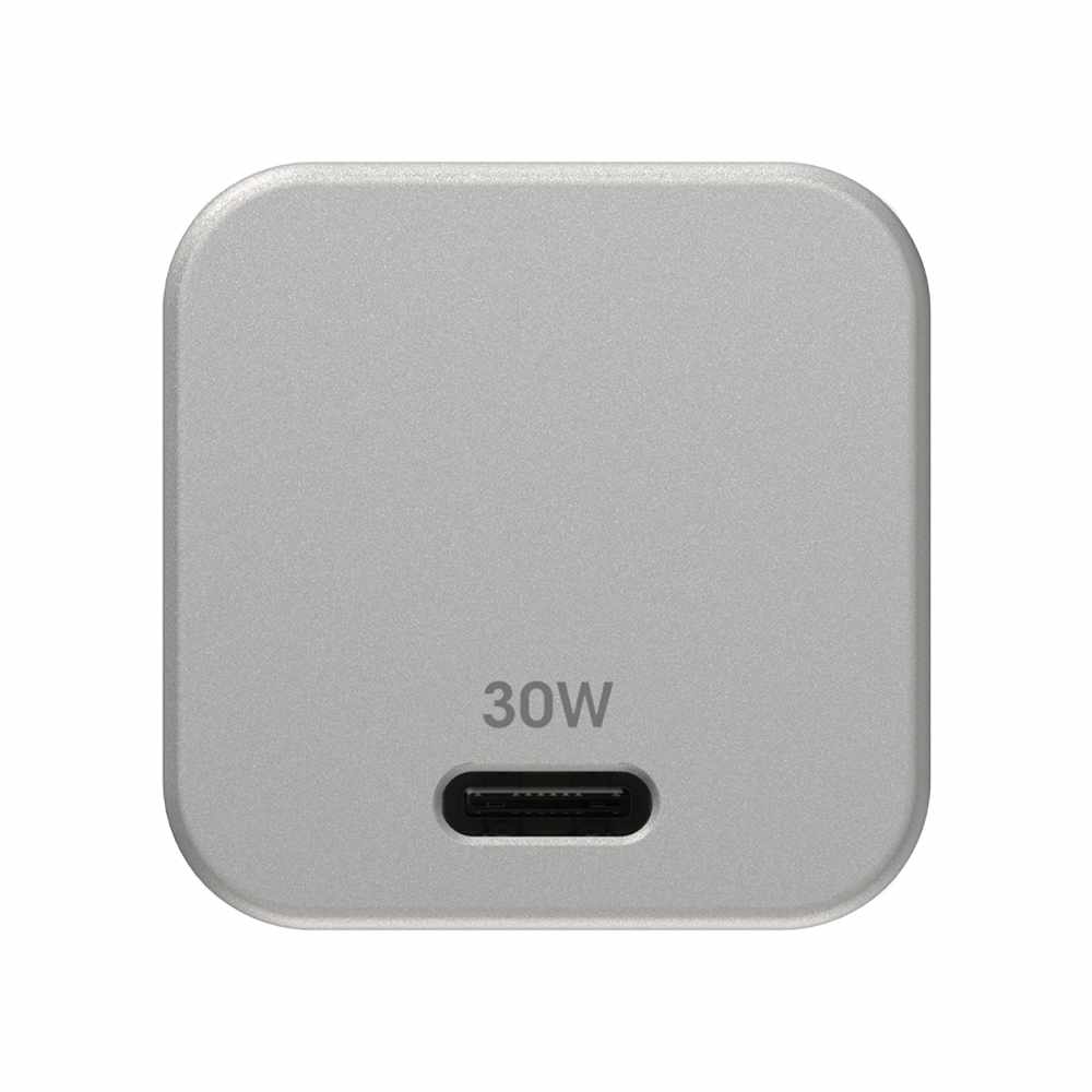 OtterBox Premium Pro Wall Charger 30W GaN PD/PPS USB-C White with Foldable Prongs