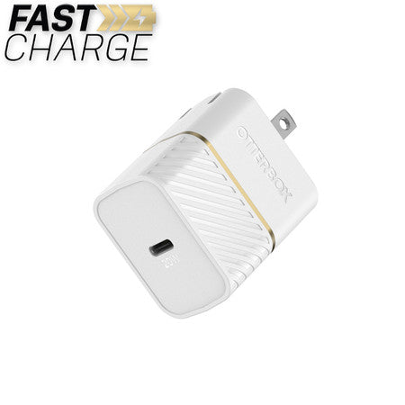 OtterBox - Wall Charger USB-C Fast Charge Power Delivery 20W (White)