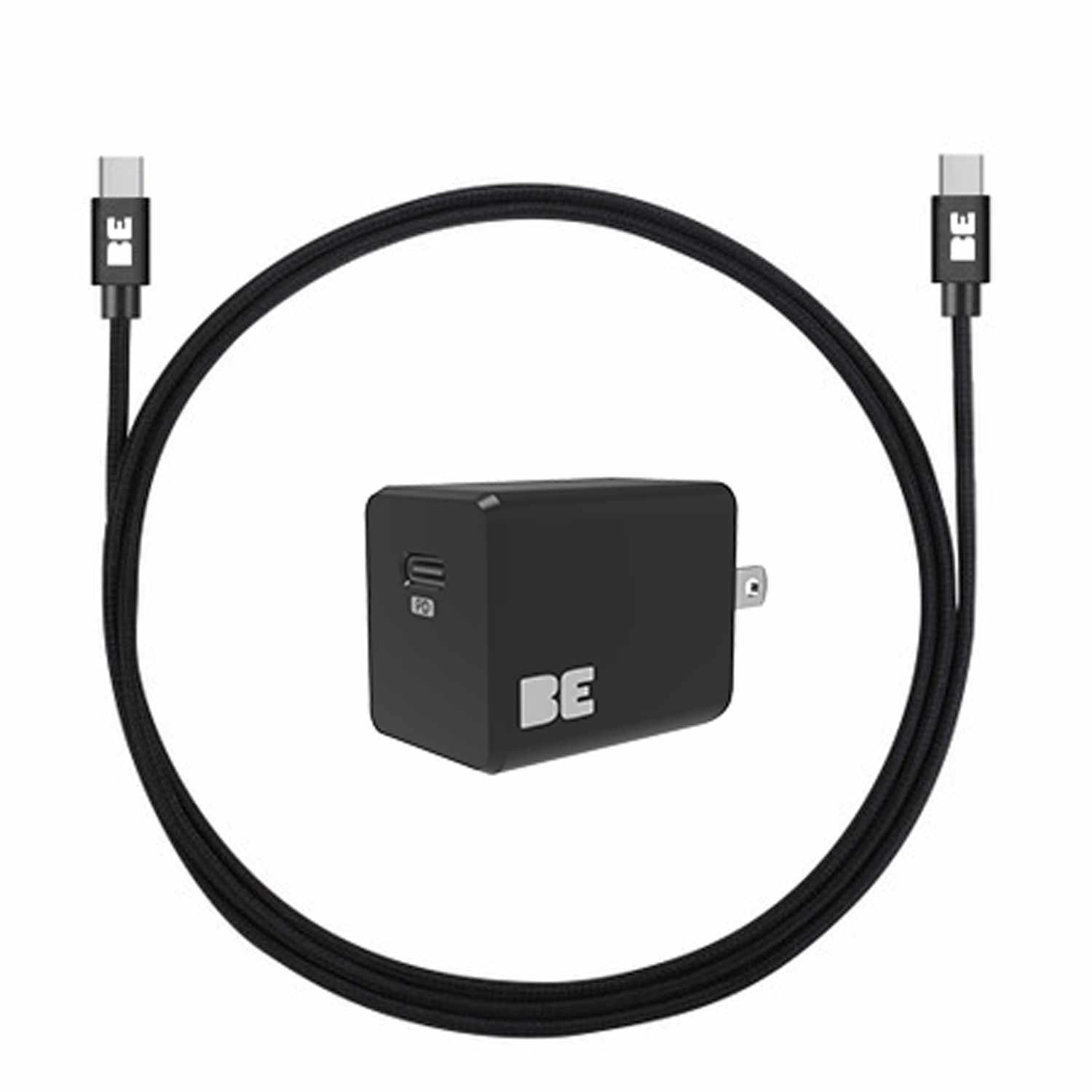 Blu Element USB-C to USB-C 4 ft 20W Cable Black