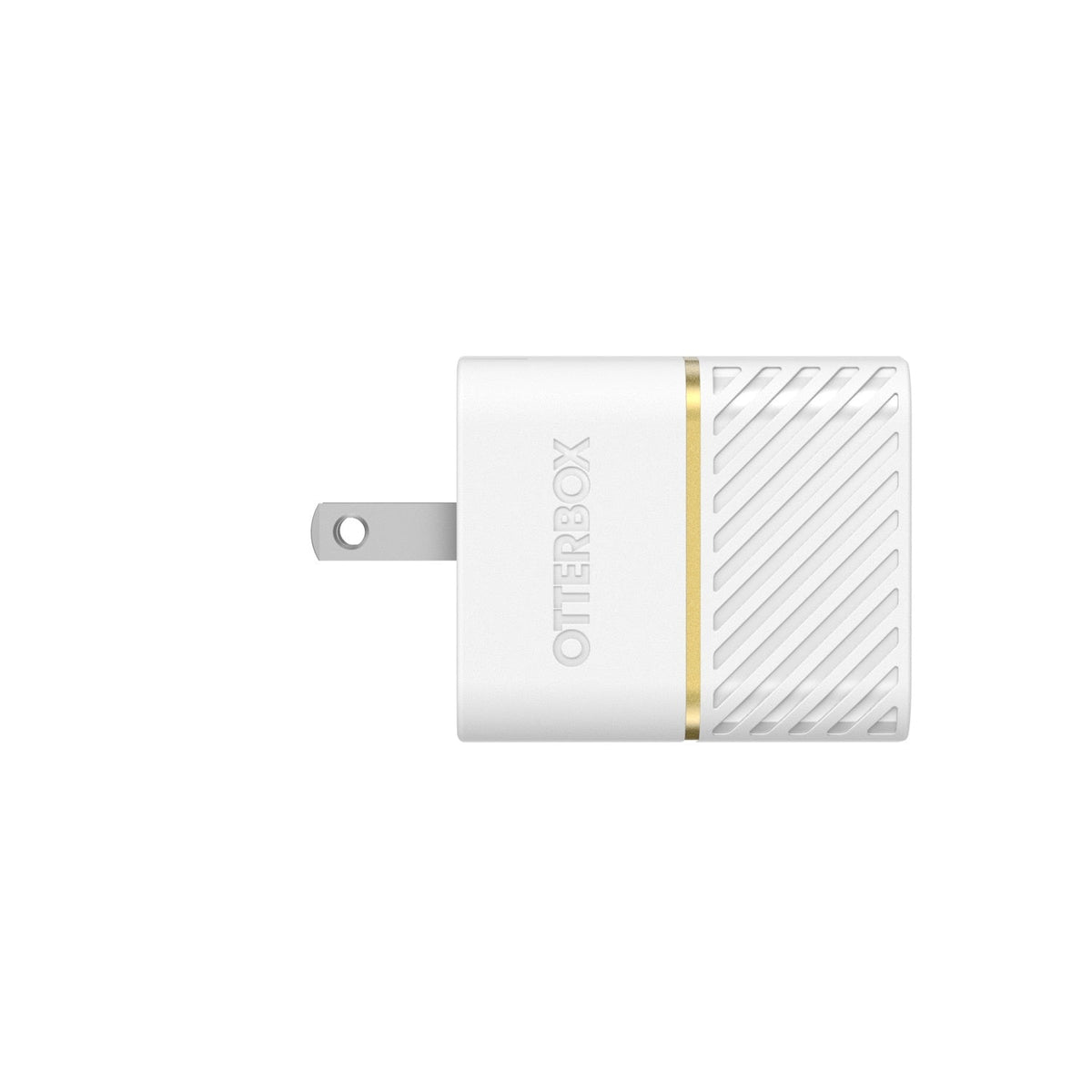 OtterBox Premium Wall Charger 30W GaN PD/PPS USB-C White with Foldable Prongs
