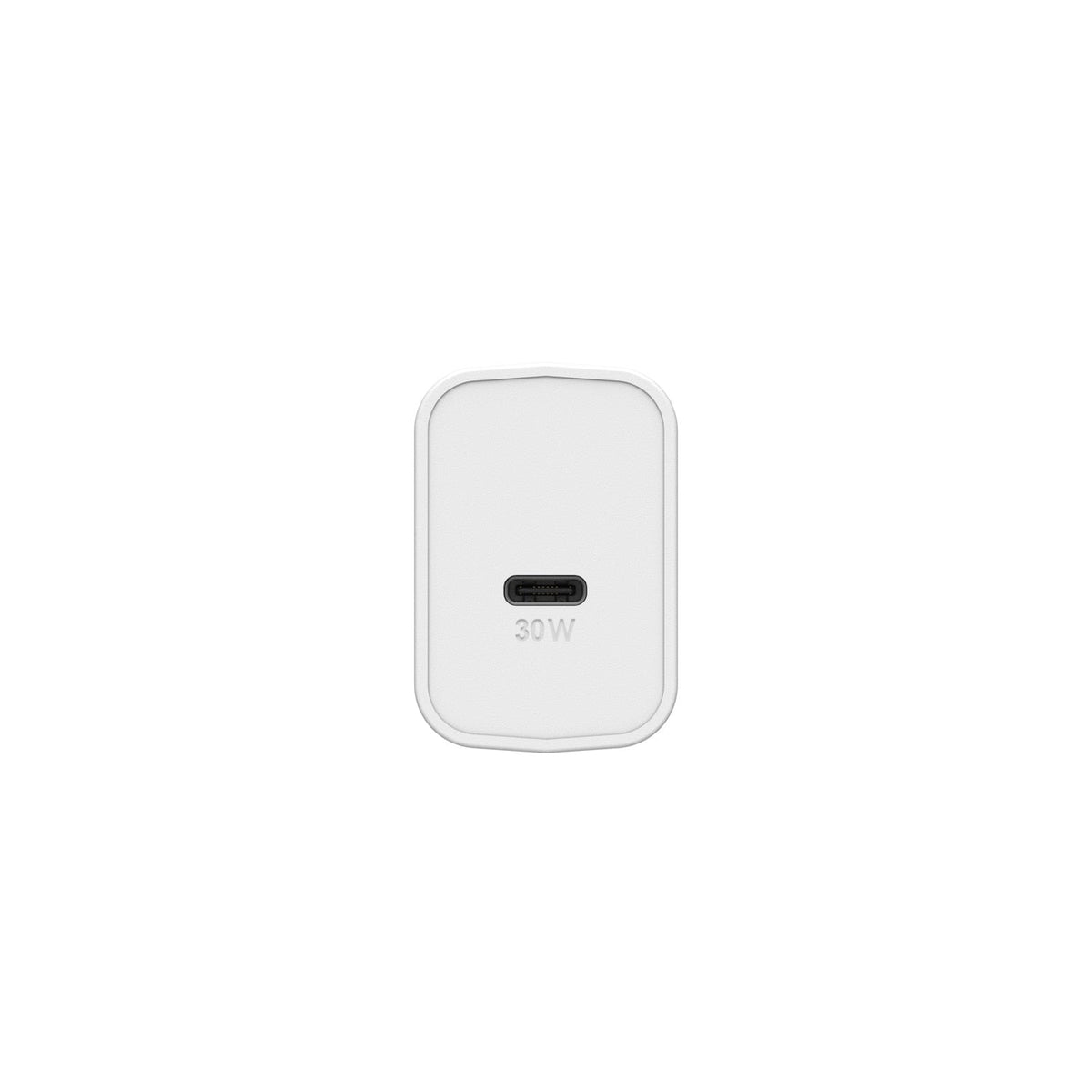 OtterBox Premium Wall Charger 30W GaN PD/PPS USB-C White with Foldable Prongs