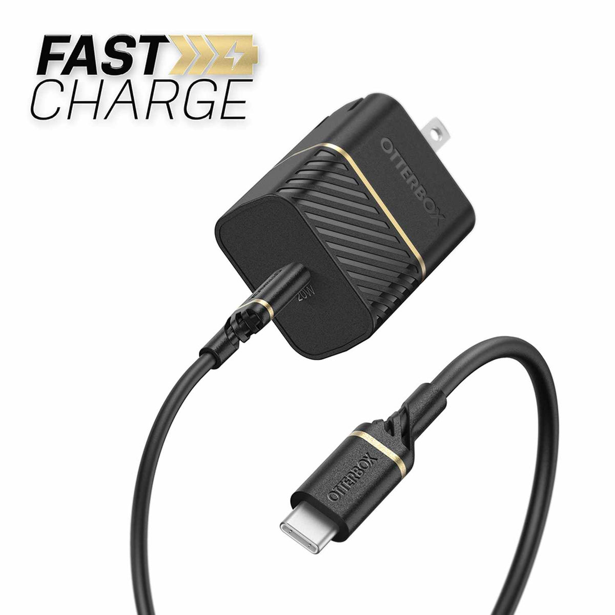 OtterBox USB-C to USB-C 3 ft 20W Cable Black
