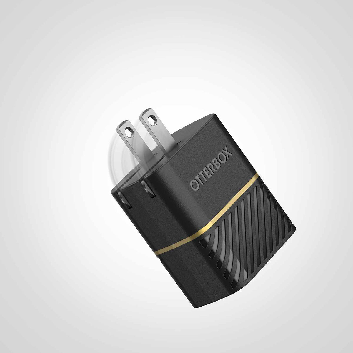OtterBox Wall Charger 20W USB-C PD with Foldable Prongs Black Shimmer