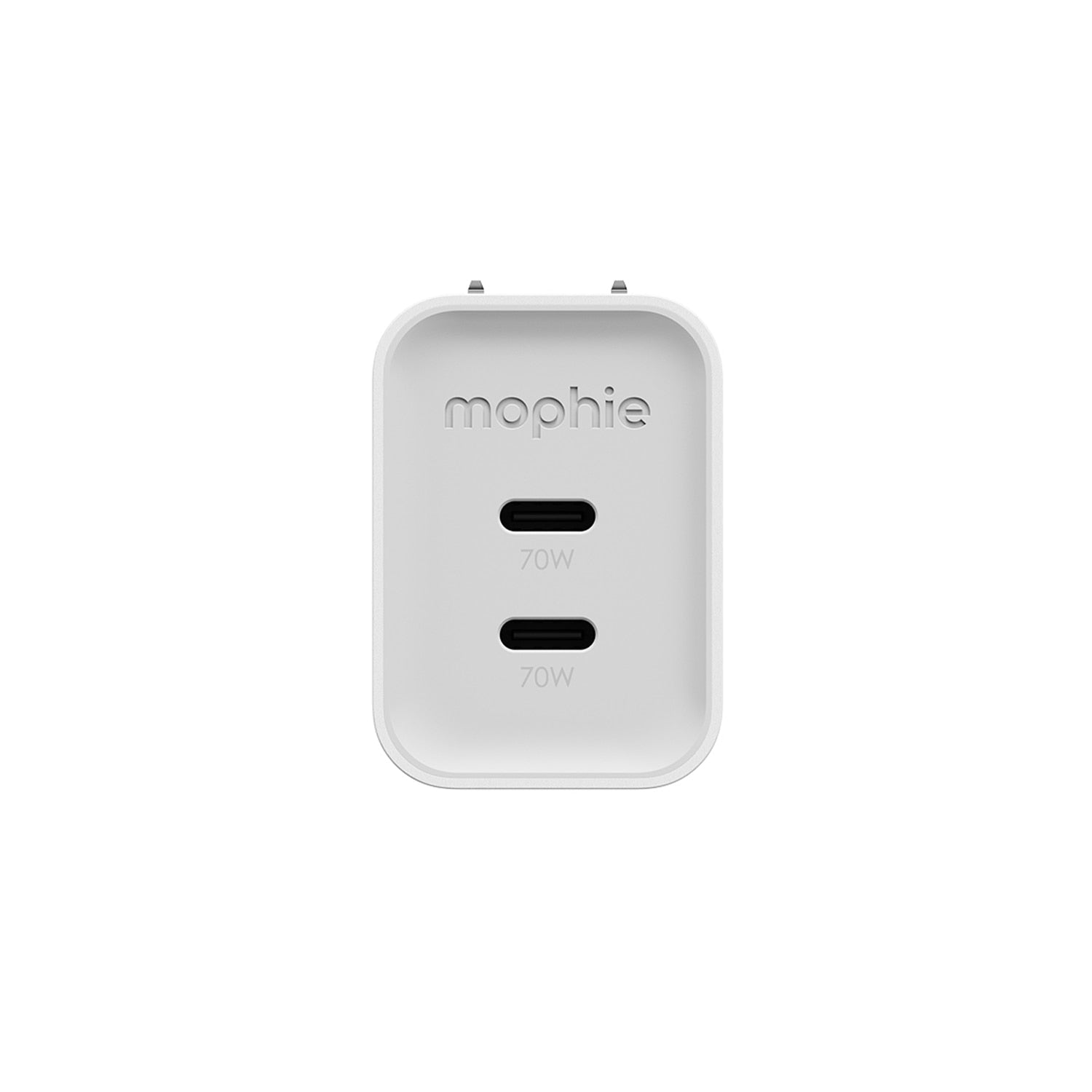 mophie Wall Charger 70W PD 2-Port USB-C White