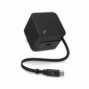 Nimble Wally Stretch Retractable Wall Charger 35W PD with USB-C Cable Black