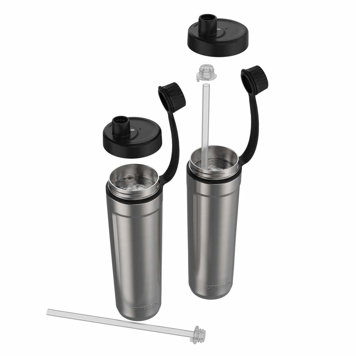 OtterBox 7791975 Elevation Sports Bottle 28 OZ Ice Cap Clear