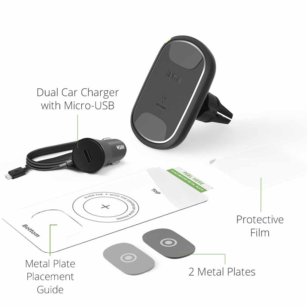 iOttie HLCRIO138 iTap Wireless 2 Vent Mount Black