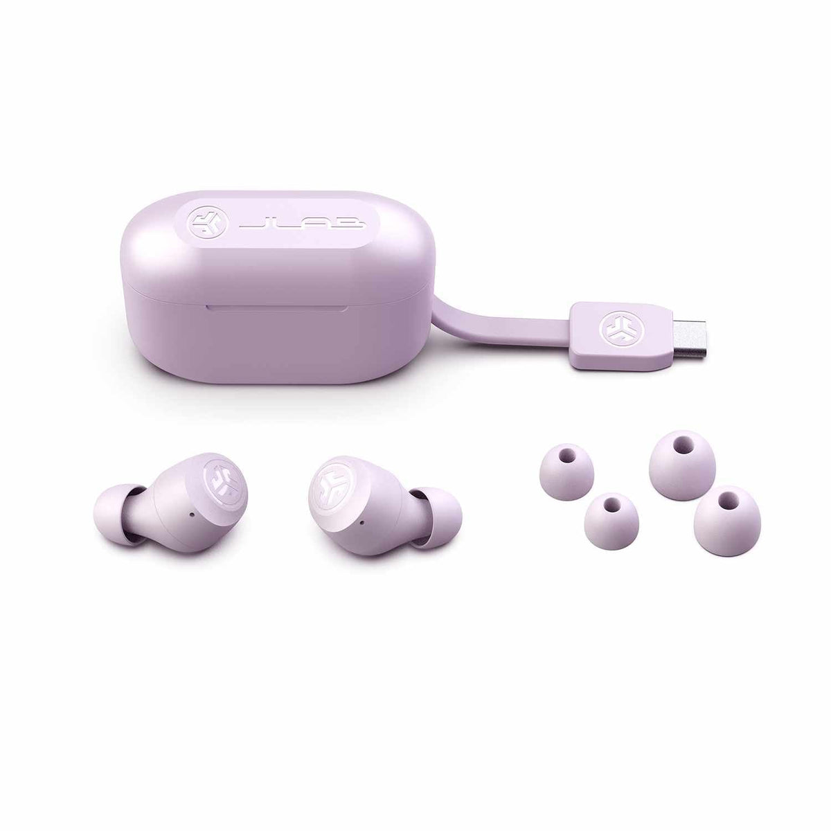 JLab Go Air Pop True Wireless Headphones Lilac Purple