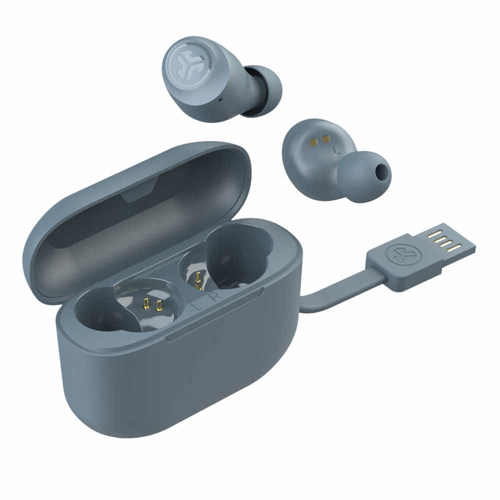 JLab Go Air Pop True Wireless Headphones Slate Grey