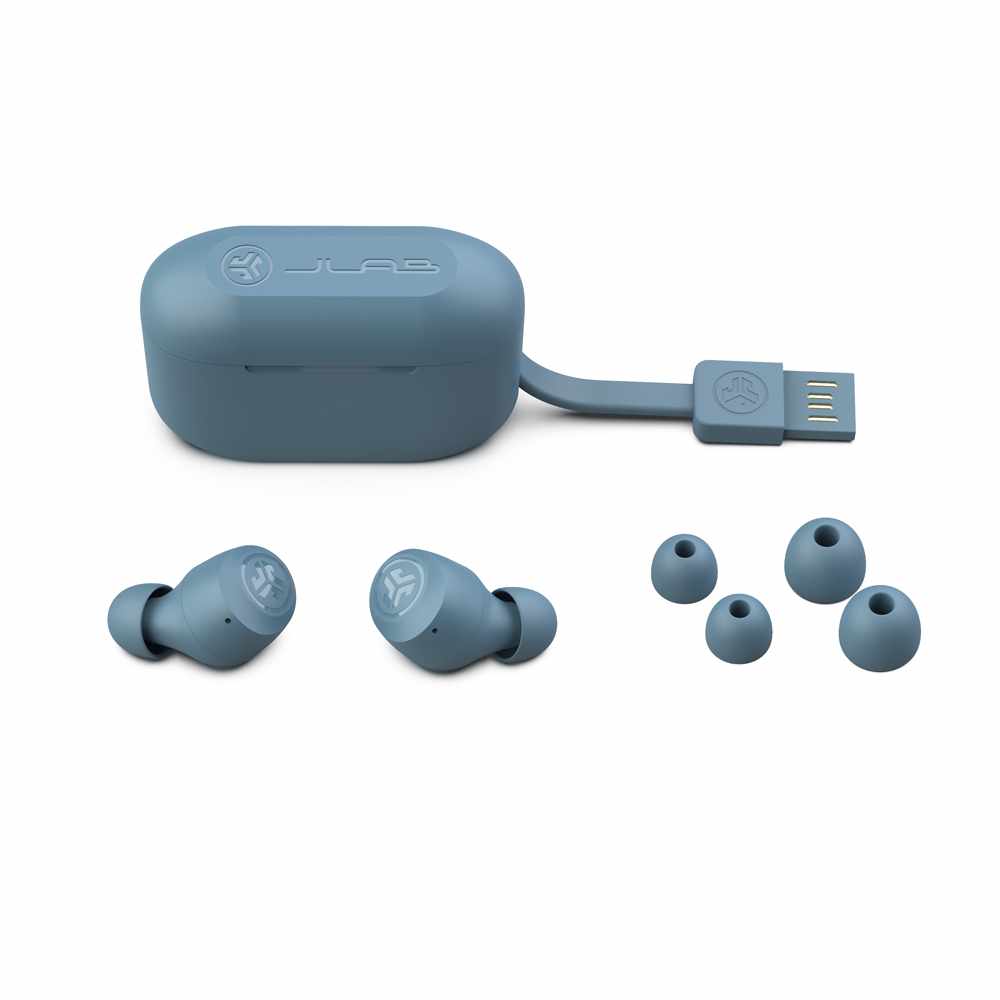 JLab Go Air Pop True Wireless Headphones Slate Grey
