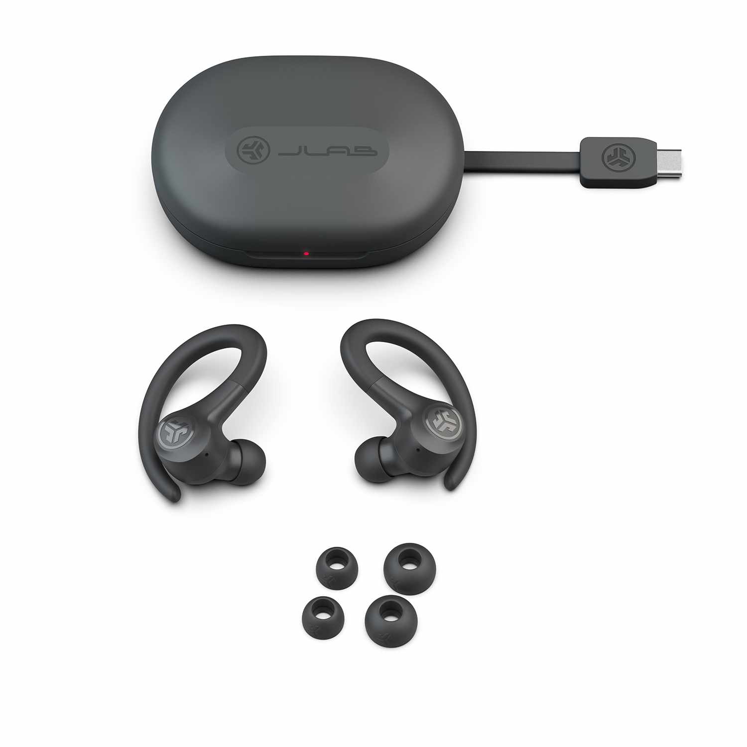 JLab Go Air Sport True Wireless Earbuds Graphite Grey