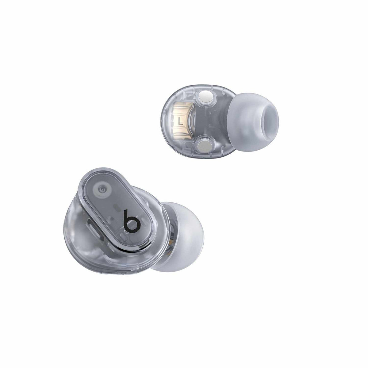 Beats by Dre Studio Buds + True Wireless Noise Cancelling Earbuds Transparent Clear