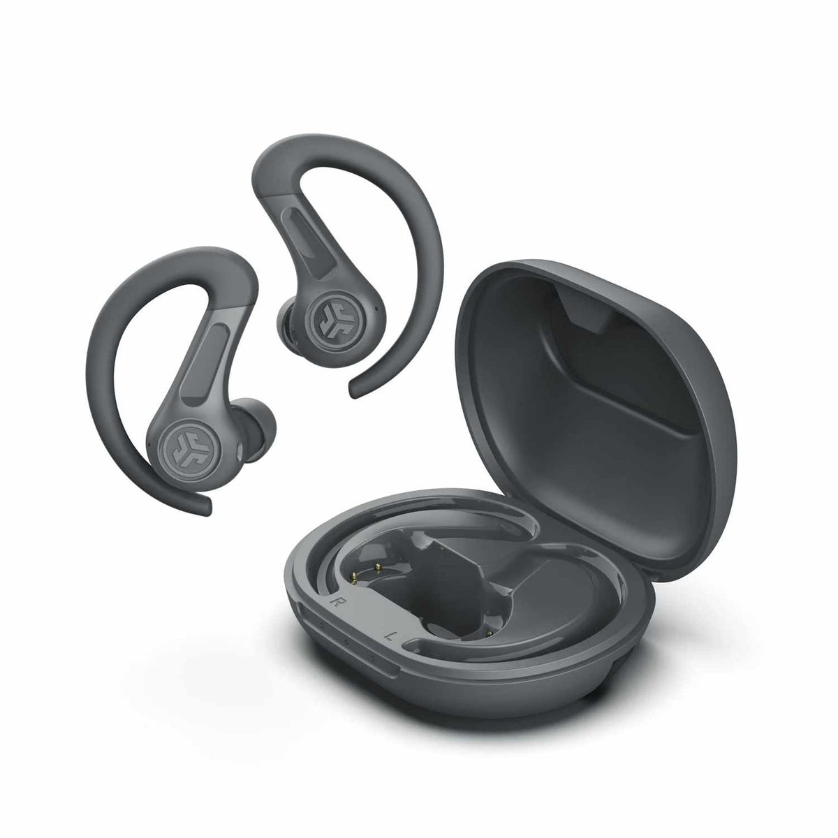 JLab JBuds Sport Earbuds Graphite with Active Noise Cancellation 4 Grey