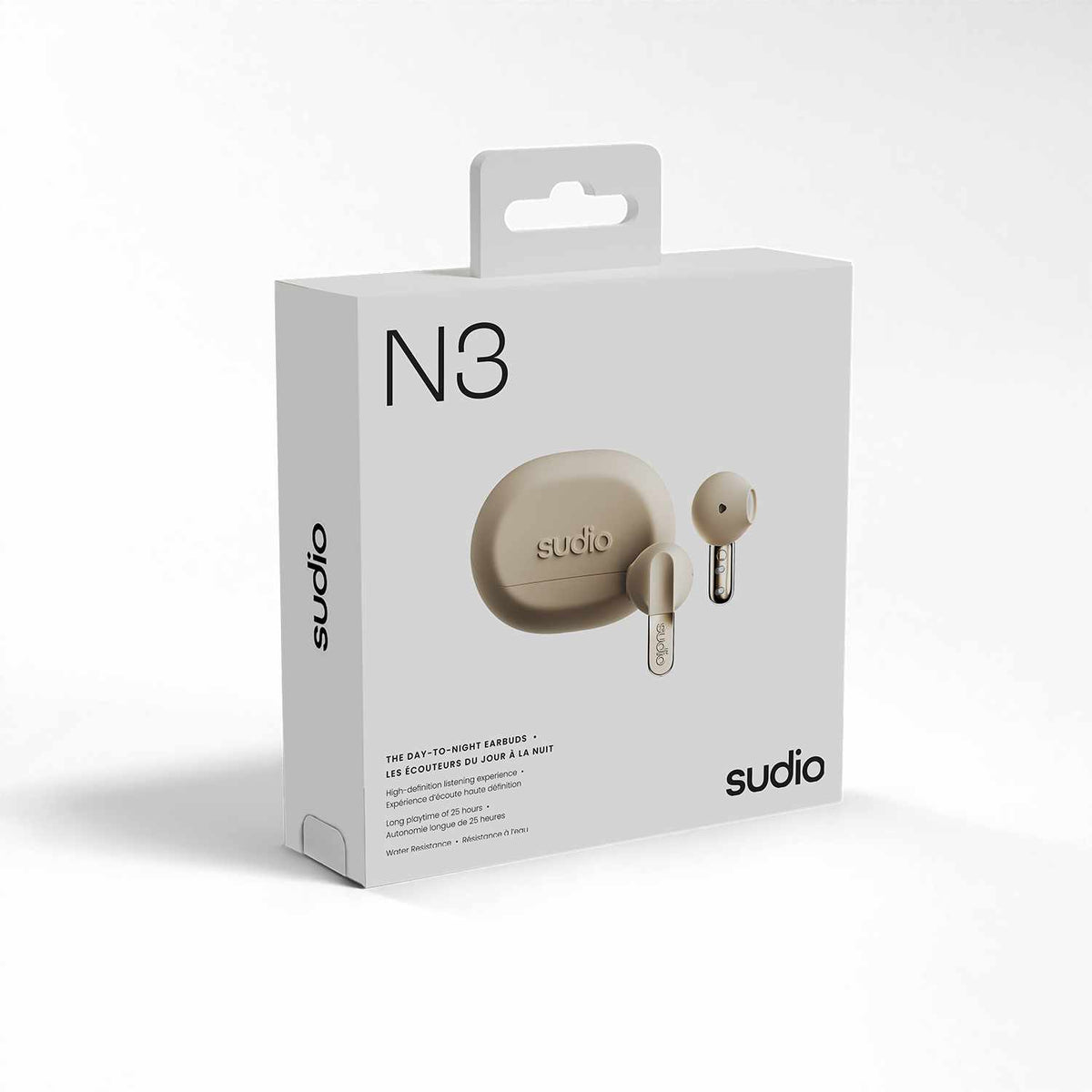 Sudio N3 Wireless Earbuds Sand Beige