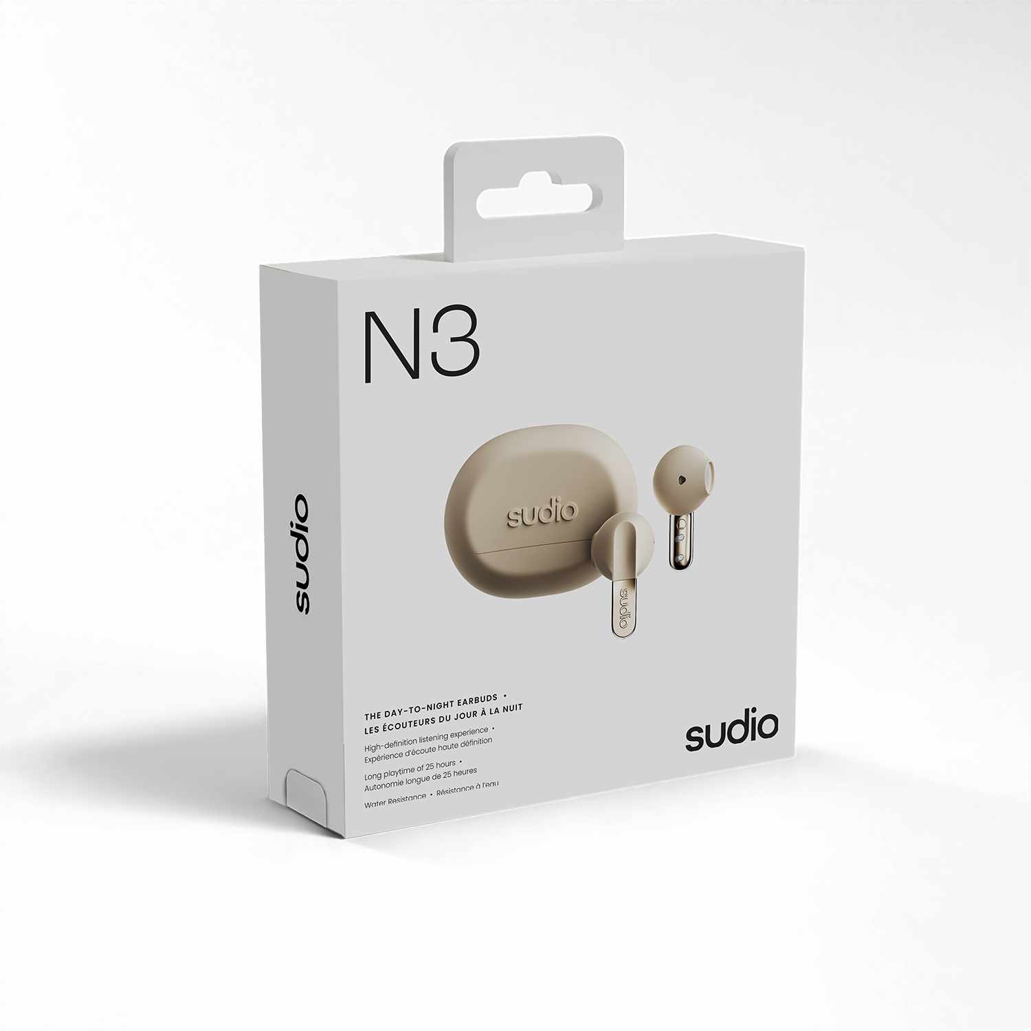 Sudio N3 Wireless Earbuds Sand Beige