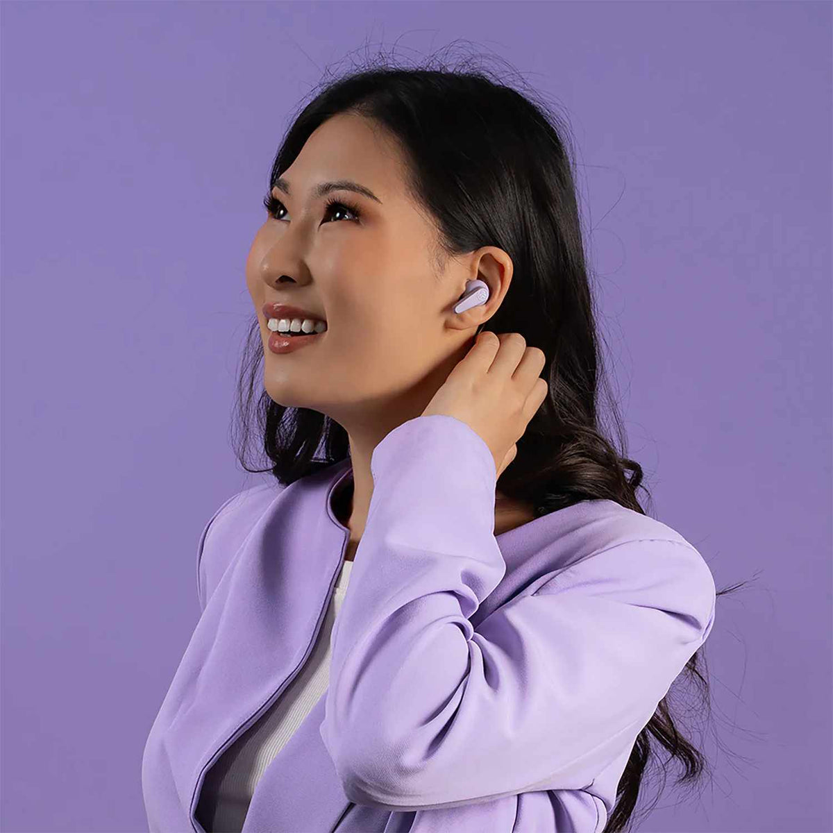 JLab Go Pods ANC True Wireless Earbuds Lilac Purple