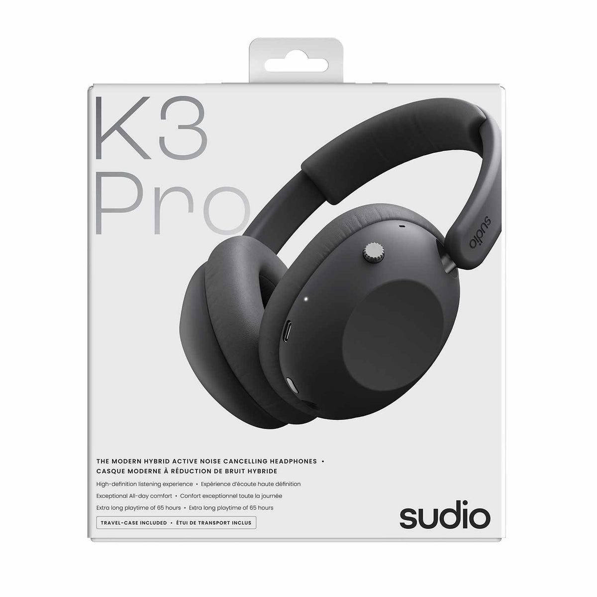 Sudio K3 Pro Over-Ear ANC Headphones Black