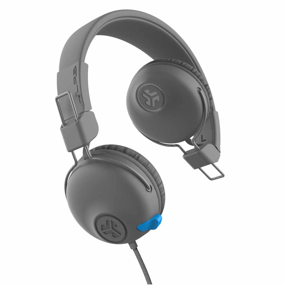 JLab JBuddies Learn Wired On-Ear Headphones Gray (English only Packaging)