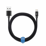 Blu Element Braided Charge/Sync Lightning to USB-A Cable 4 ft Black