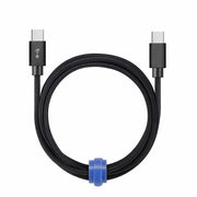 Blu Element USB-C to USB-C 4 ft Braided Cable Black
