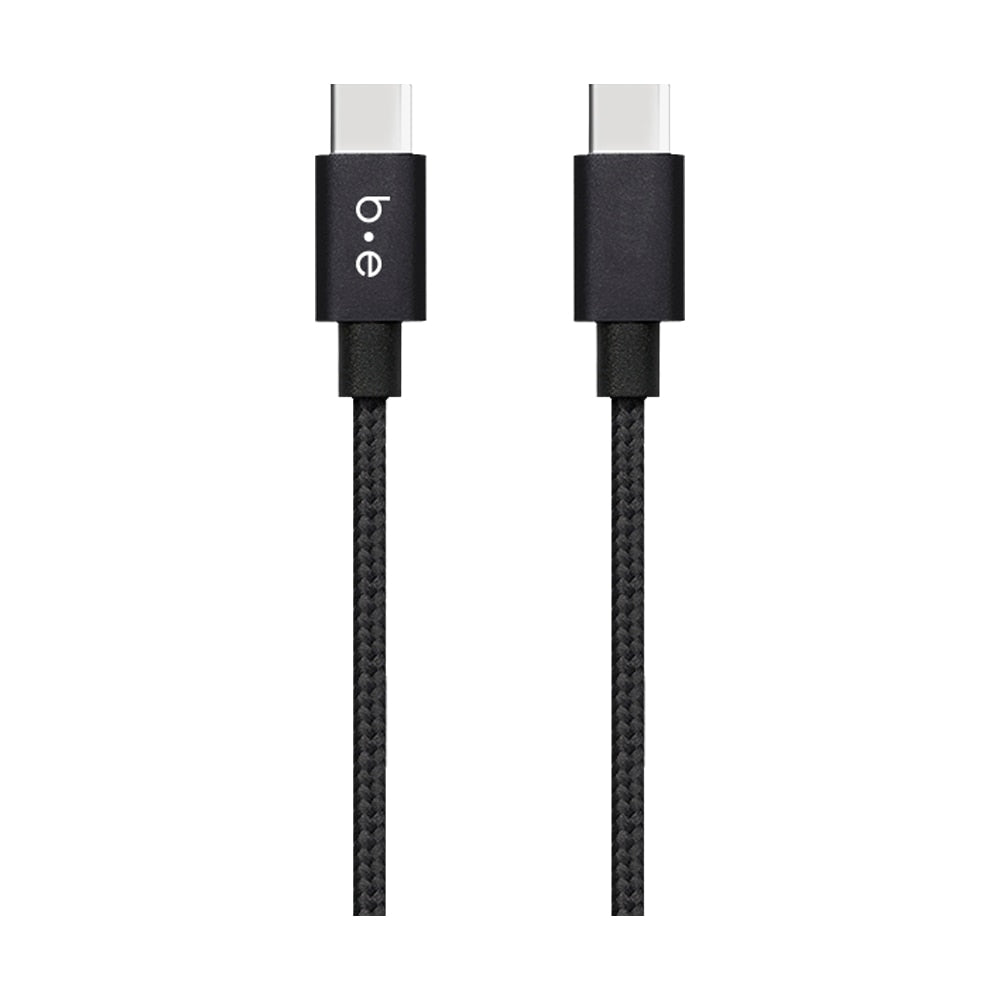 Blu Element USB-C to USB-C 4 ft Braided Cable Black