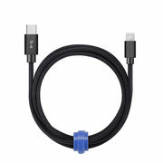 Blu Element USB-C to Lightning 4 ft Braided Cable Black
