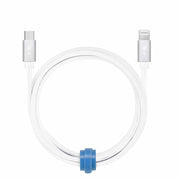 Blu Element USB-C to Lightning 4 ft Braided Cable White