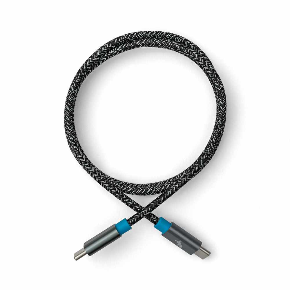 Nimble USB-C to USB-C 10 ft Braided Cable Grey