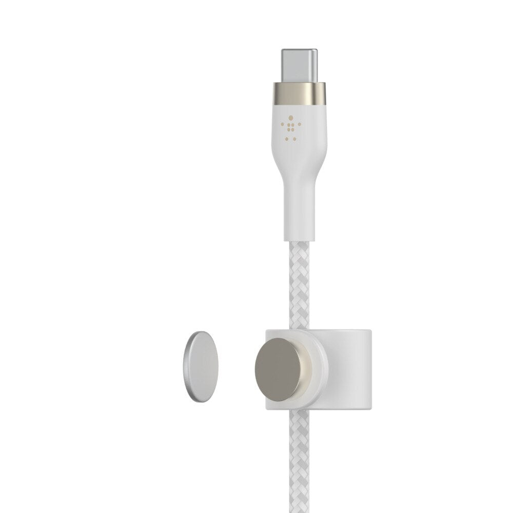 Belkin BoostCharge Pro Flex USB-C Cable with Lightning Connector 6 ft White