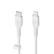 Blu Element Belkin BoostCharge PRO USB-C Charge/Sync Cable with Lightning Connector 3 ft White