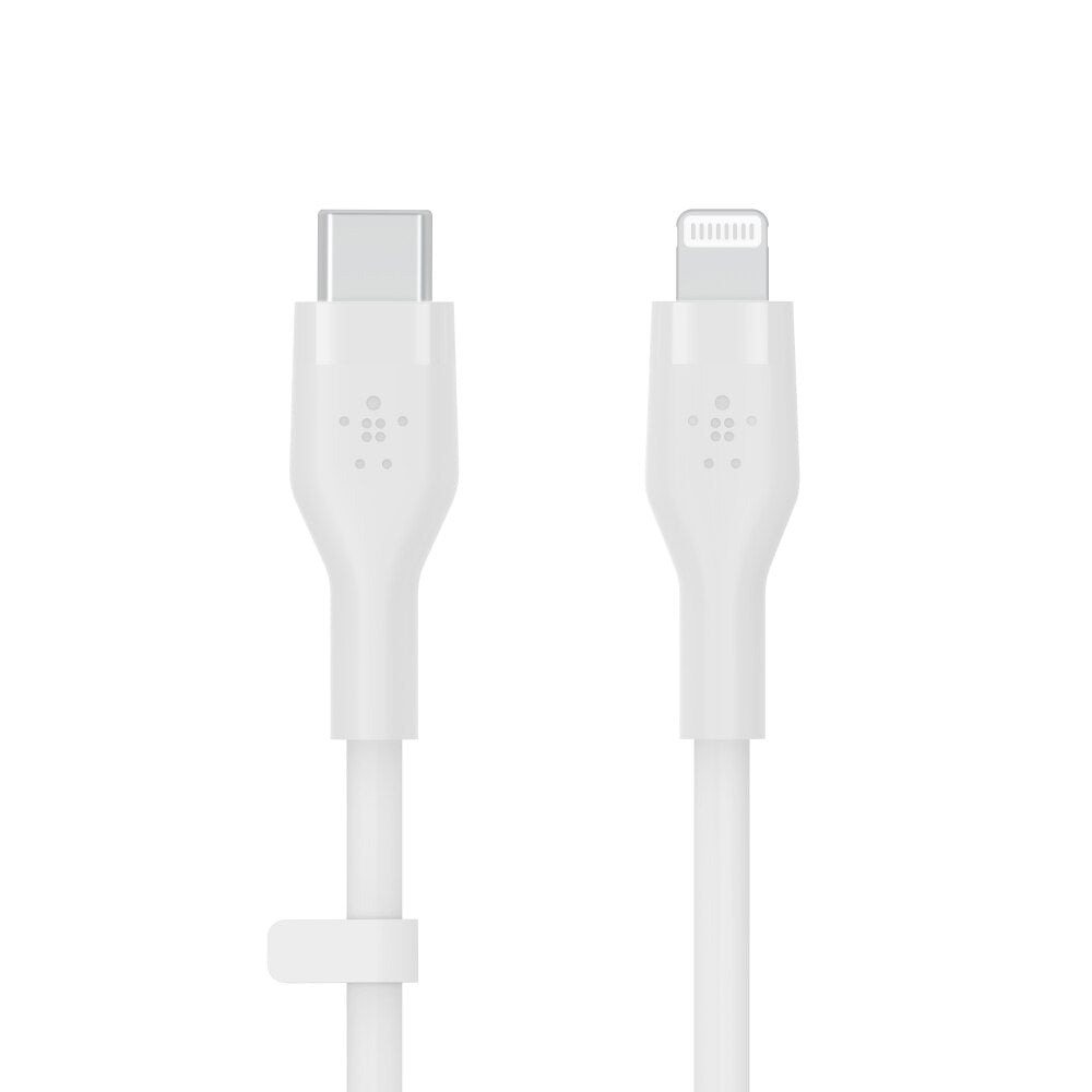 Blu Element Belkin BoostCharge PRO USB-C Charge/Sync Cable with Lightning Connector 3 ft White