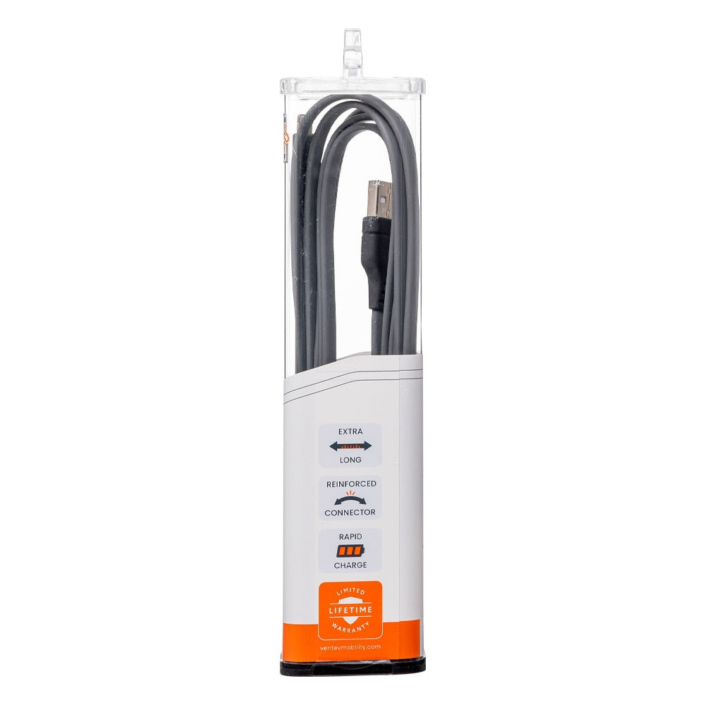 Ventev USB-A to Lightning 6 ft Cable Grey