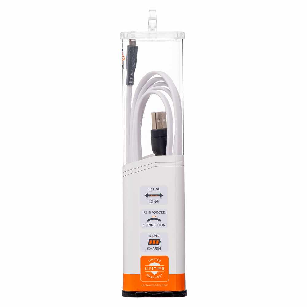 Ventev USB-C to Lightning 6 ft Cable White