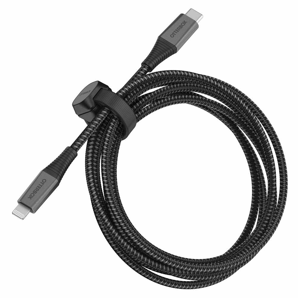 OtterBox USB-C to Lightning 6 ft Cable Black