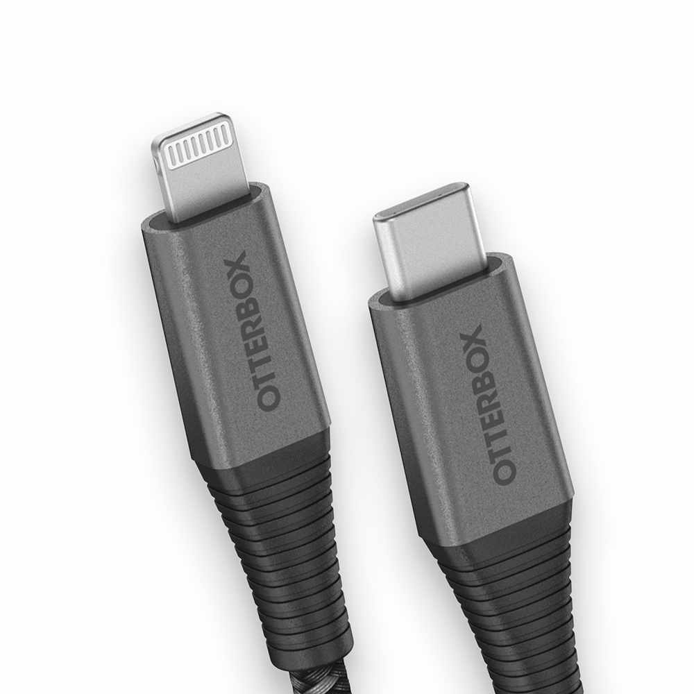 OtterBox USB-C to Lightning 6 ft Cable Black