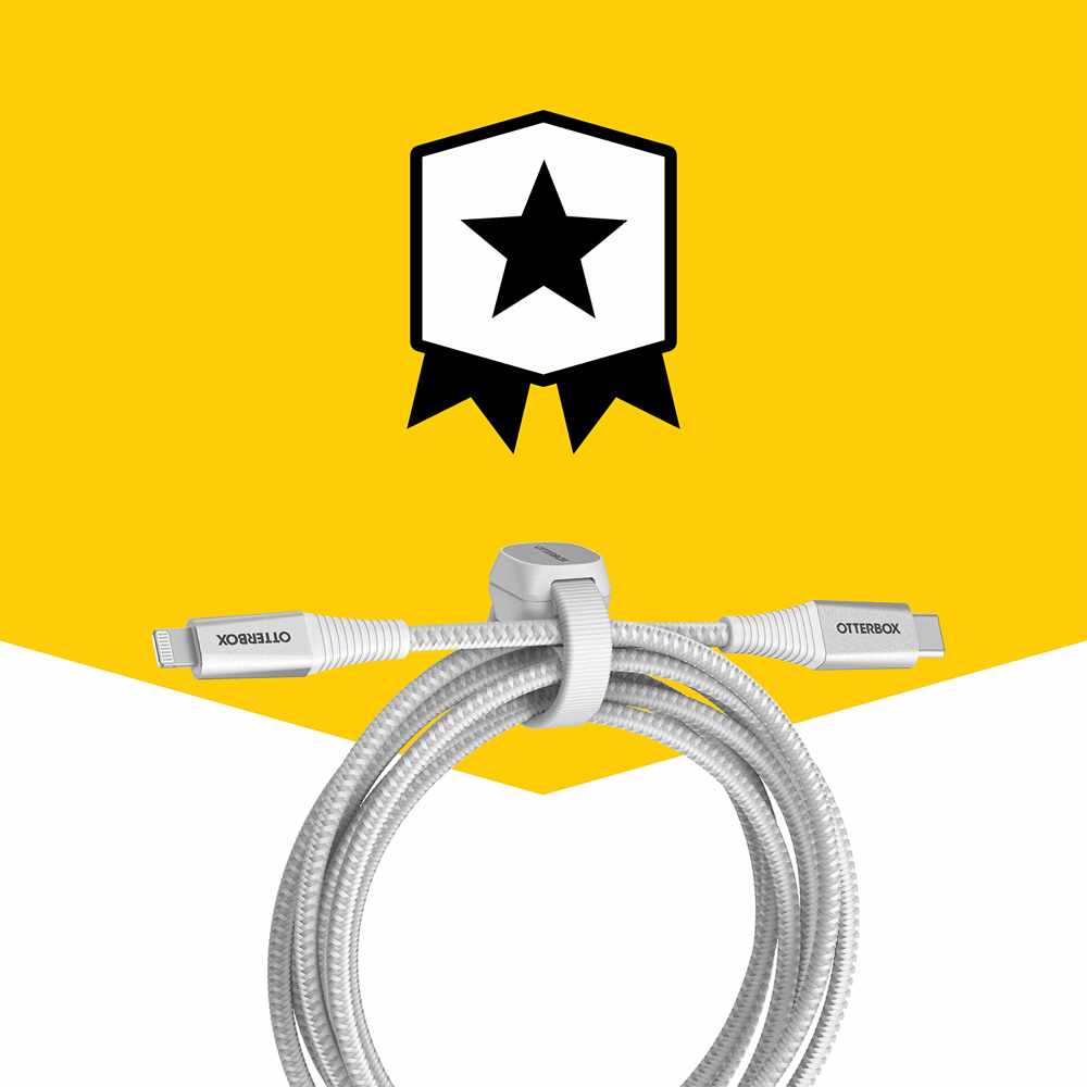 OtterBox USB-C to Lightning 6 ft Cable White
