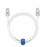 Blu Element USB-C to USB-C 4 ft Braided Cable White