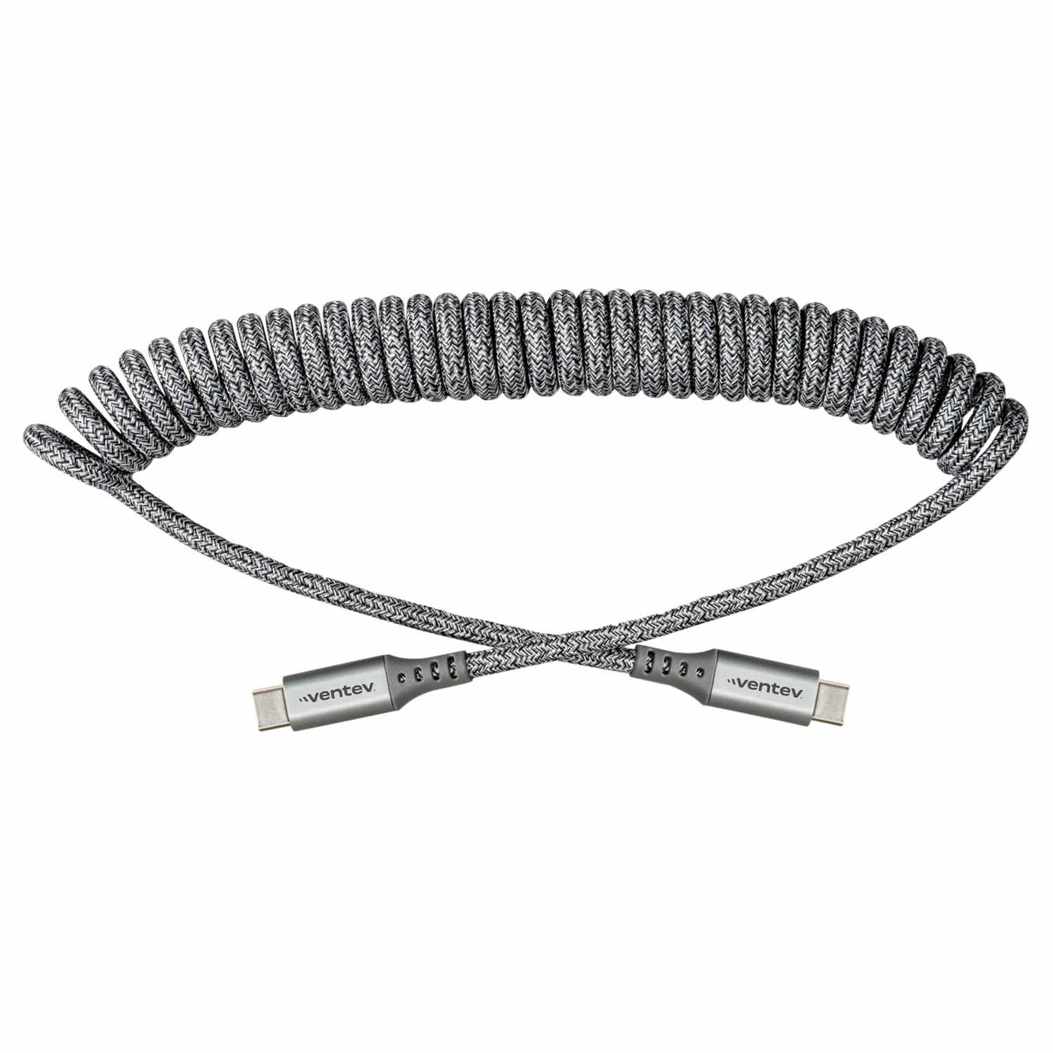 Ventev USB-C to USB-C 3 ft Cable Grey
