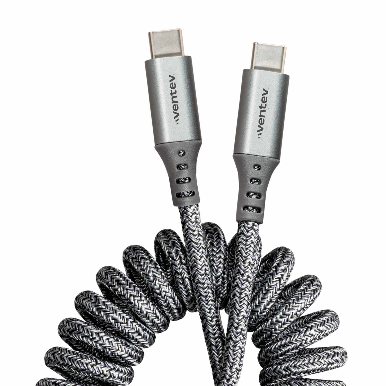 Ventev USB-C to USB-C 3 ft Cable Grey