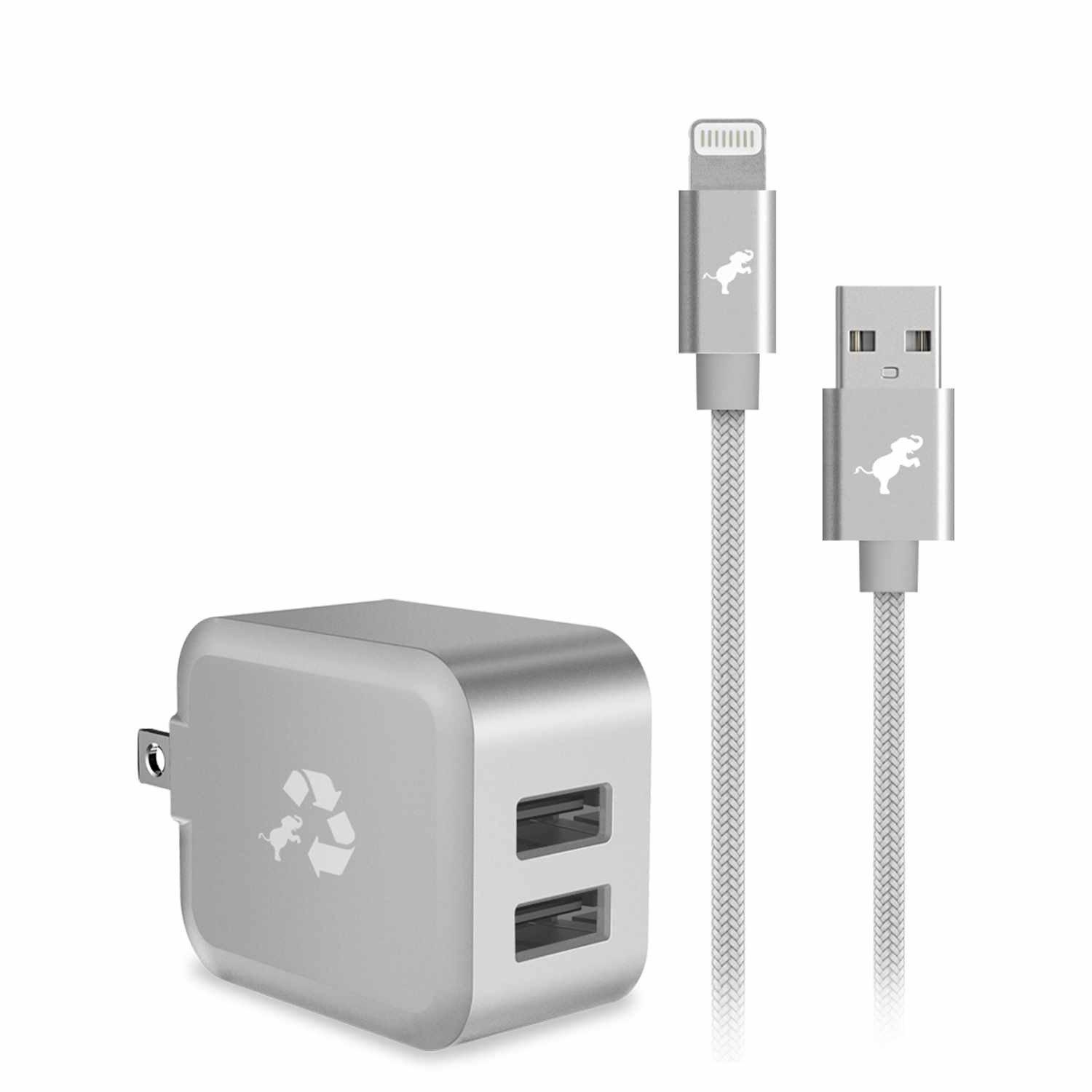 Nimble USB-A to Lightning Cable Silver