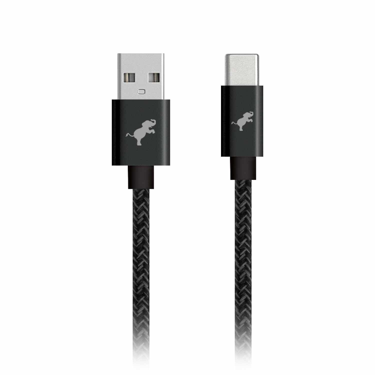 Nimble USB-A to USB-C 1 m Braided Cable Black
