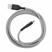 Ventev USB-A to USB-C 6 ft Braided Cable Grey