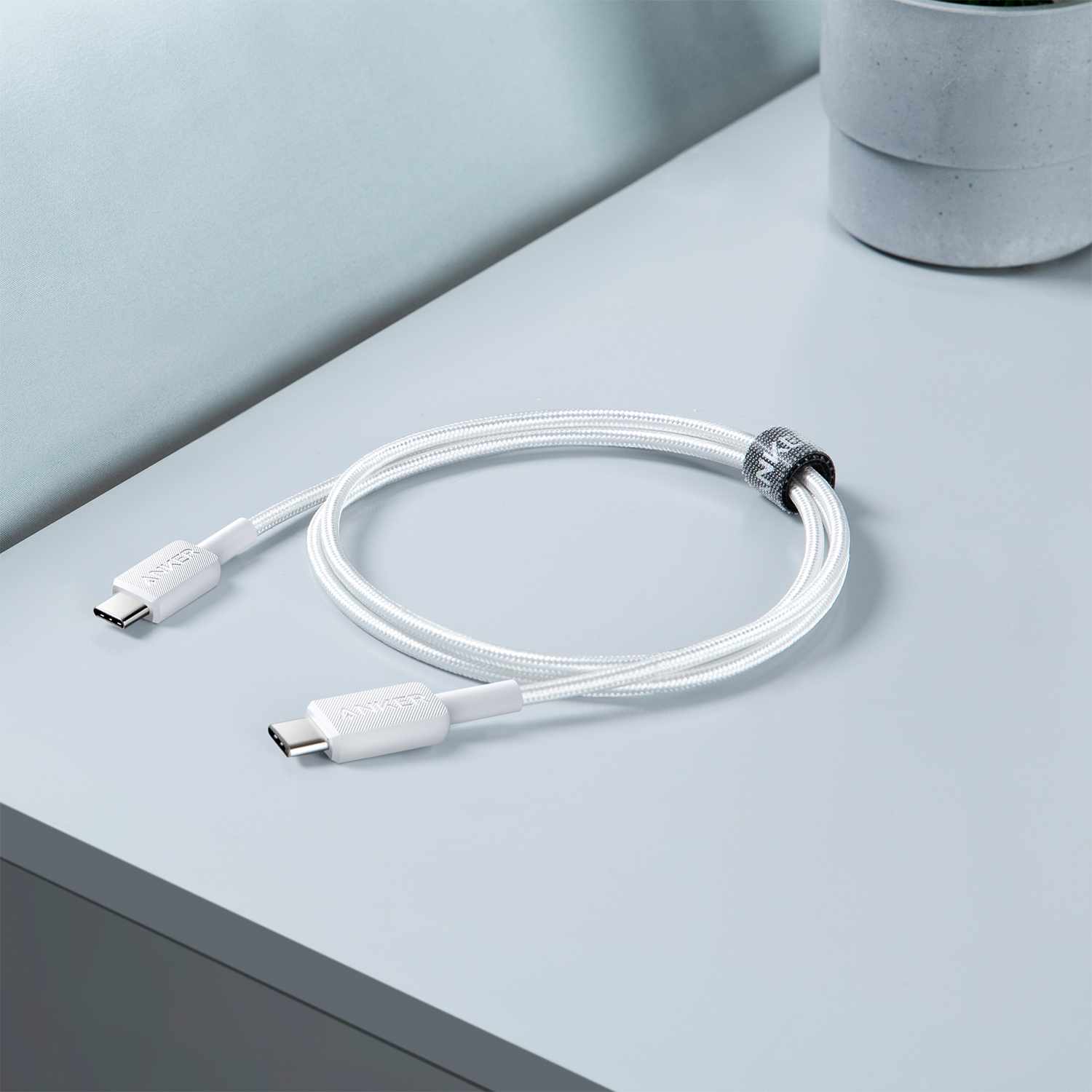 Anker USB-C to USB-C 10 ft Cable White