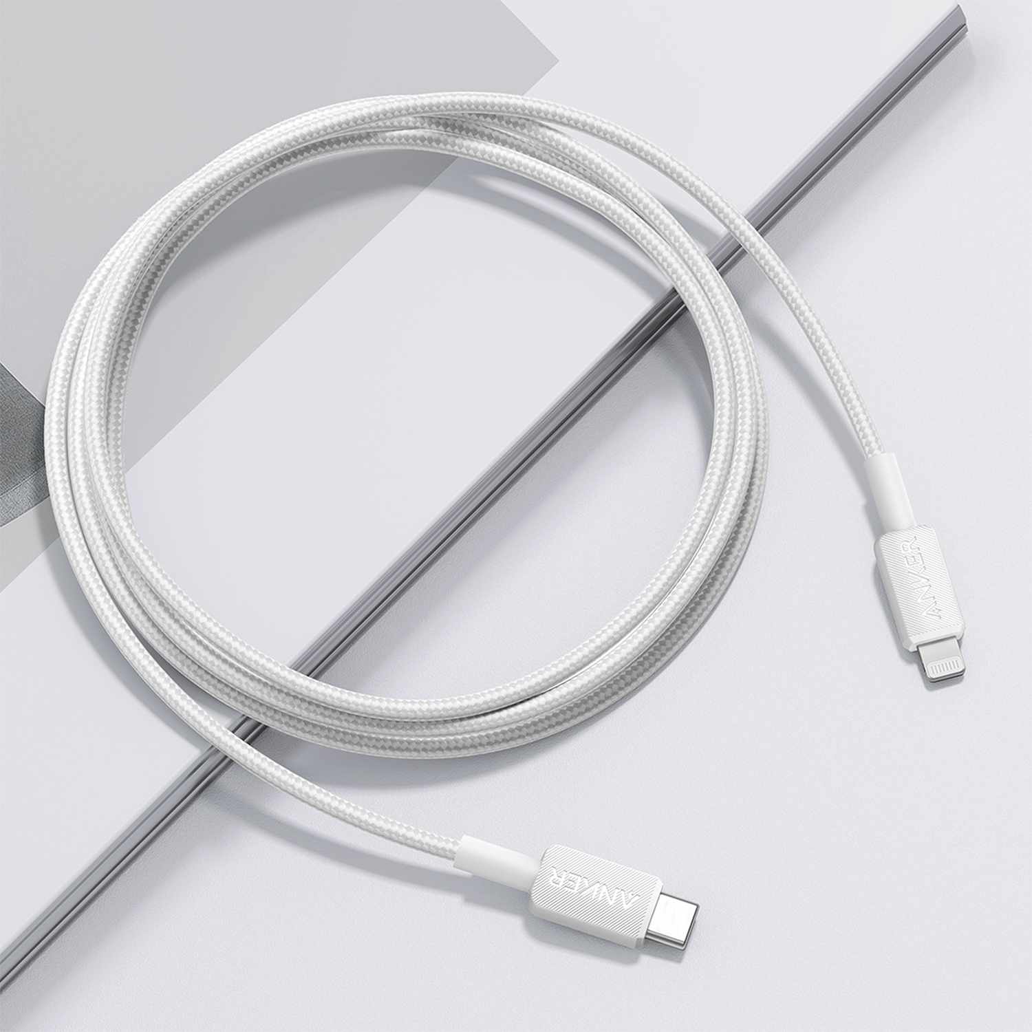 Anker USB-C to Lightning 6 ft Cable White